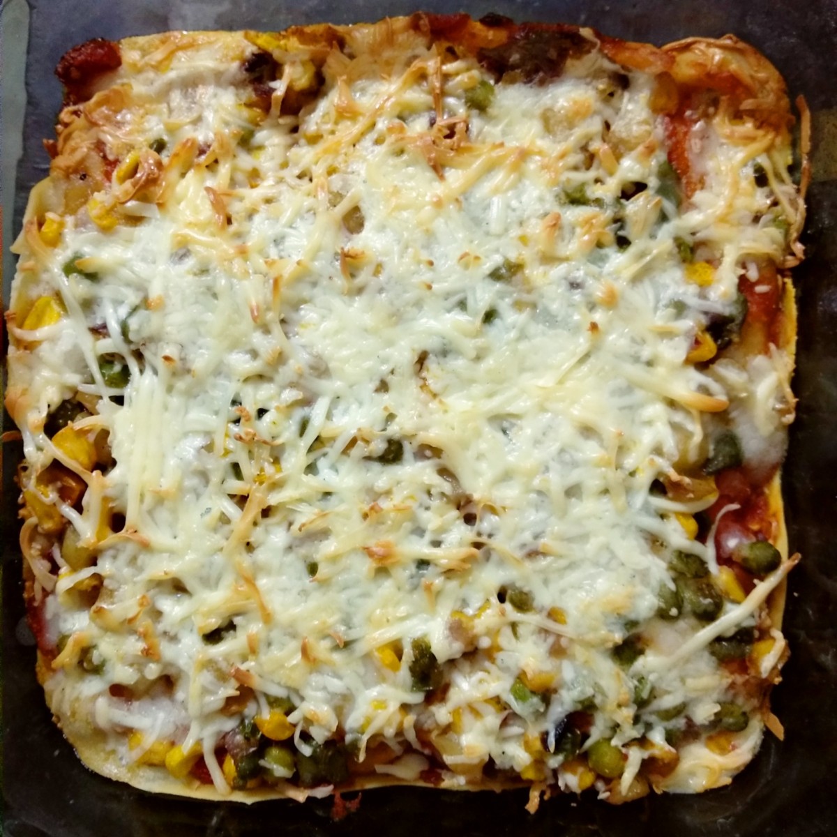 Veg Lasagna without mozzarella cheese